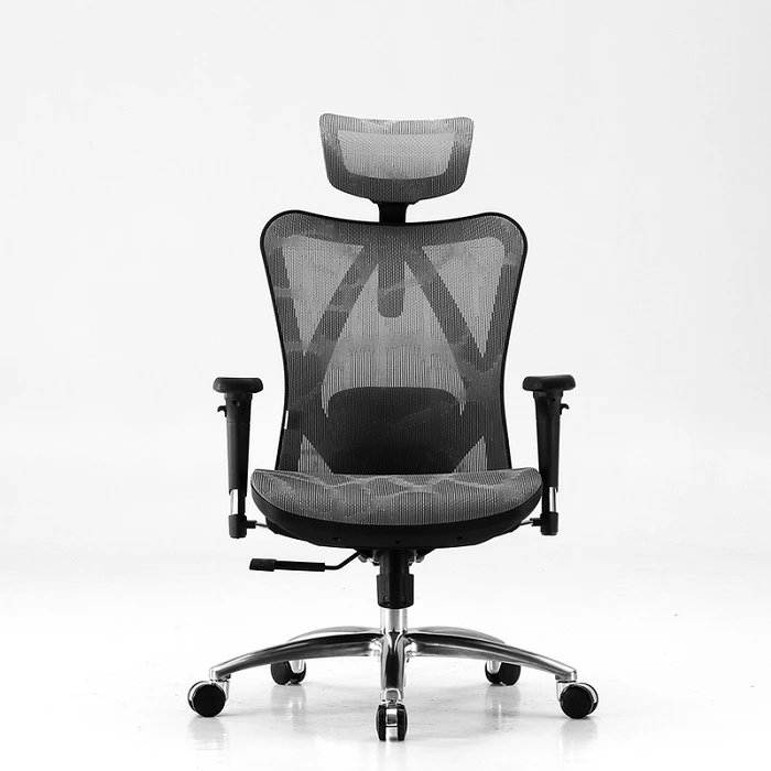 ghe cong thai hoc m57 ergonomic chair khung den luoi