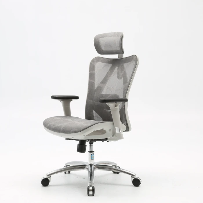 ghe cong thai hoc m57 ergonomic chair xam h6